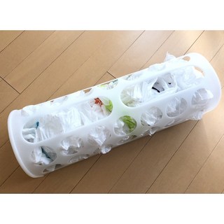 IKEA代購 VARIERA 塑膠袋收納筒 垃圾袋收納筒 環保袋收納筒 垃圾袋抽取, 白色