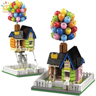 HUIQIBAO 555 개 도시 정지 테이블 TENSEGRITY 균형 풍선 집 빌딩 블록 기술 안뜰 벽돌 장난감 어린이, No original box|CHINA, 1개