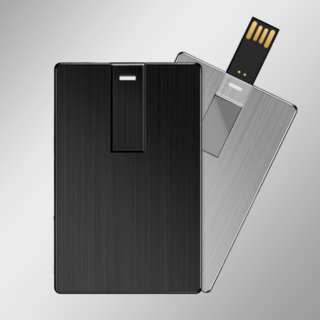 카드형 3.0 USB 64GB 고급 메탈형 실버 각인X, 1개