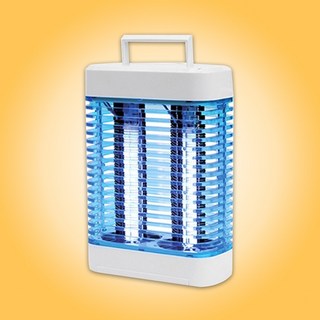 모기퇴치기 벌레퇴치기 포충기 날파리 해충퇴치기 가정용 포충등 하루살이퇴치 날파리트랩 전격살충기, 18W 듀얼램프 화이트 모기퇴치기