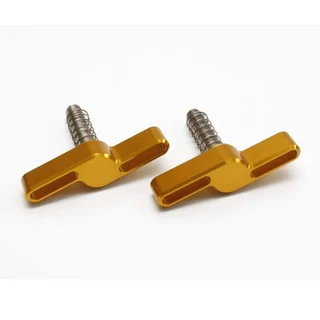 자토바이 호환 Aceoffix 브롬톤 자전거용 힌지 레버 알루미늄 CNC AL7075 hcl-3 라운드 홀 스타일 1 쌍, 02 orange