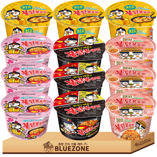 삼양 큰컵 불닭세트 불닭볶음면3개 까르보불닭3개 치즈불닭3개 로제불닭3개 라면스틱3개