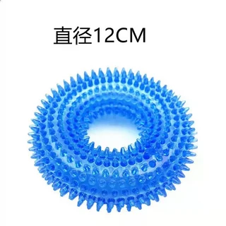Durable TPR Chew Toy For Dogs - Interactive Barbed Design Promotes & Bite, 03 Blue 12cm