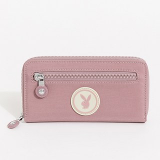 PLAYBOY Daily Life系列 552-91 大容量長夾零錢包收納, 拉鍊長夾（粉紫色）