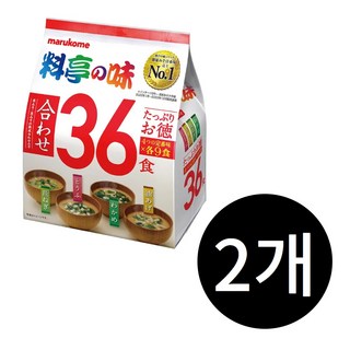 마루코메 미소시루 료테이노아지 요정의 맛 36식 된장국, 648g, 2개