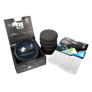 W42 高階金鑽棕櫚蠟 贈高密度海綿 切邊布 棕梠蠟 鍍膜專用蠟 長效持久 鍍膜維護, 1個, 【W42】5綿2布+贈品, 320g