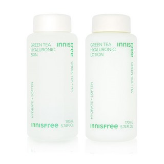 이니스프리 그린티 히알루론산 스킨 170mL+로션 170mL, 1개, 170ml