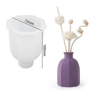 둥근 사각형 실리콘 몰드 에폭시 석고 아트 화분 공예 콘크리트 만들기 원예 장식, 1개, 5. E