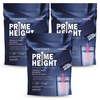 미국 본사이언스 프라임하이트 파우더 Prime Height, 피치맛, 3개