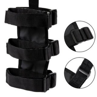 자동차 롤바 내용물 가방 급속 소화기 고정 거치대 인테리어 안전 나일론 스트랩 스타일링, 01 검정색