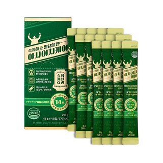 숙취해소제 아사이치케아 액상 스틱형 14포입, 1박스, 210g
