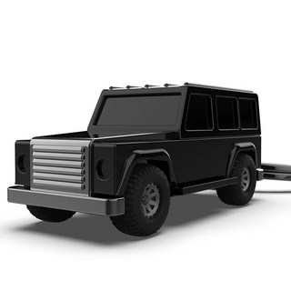 Metalmorphose 比利時復古吉普車鑰匙圈 黑色合金車款 8.7 x 3.5 x 2 公分