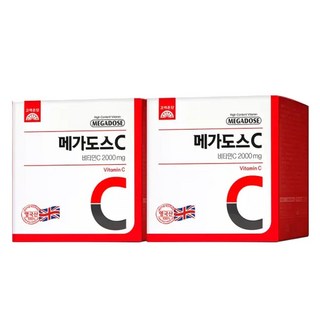 고려은단 메가도스C 비타민C 2000mg X 100포 (200g) 2개, 2kg