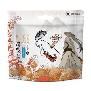 週二食記 港邊海味袋裝 赤味三鱻, 1袋, 120g