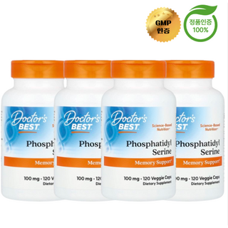 닥터스베스트 포스파티딜 세린 PS 100 mg 베지 캡슐 120정 4개, 100정