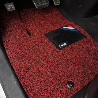 차차차 premium 전차종 확장형 카매트 운전석 코일매트 국산차 수입차 하단코드표참고, 레드, 베이직 코일매트_운전석만