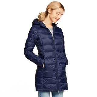 여성용 패커블 경량 롱 패딩