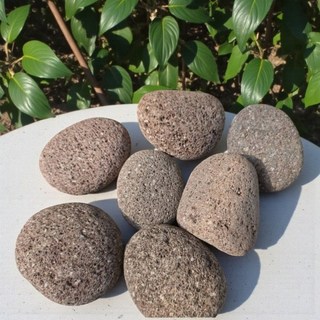 欣榮園藝 紅麥飯石 1kg 5-7cm 淨化水質 過濾石 天然石 火山岩, 1組