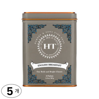 Harney & Sons 하니엔손스 티 블렌드 잉글리쉬 브렉퍼스트, 40g, 5개, 20개입