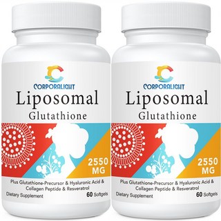 고효능 리포좀 글루타치온 2550mg 노화방지 리포조말 미국내수용, 2개