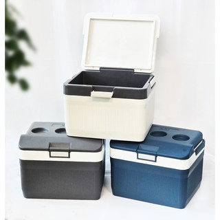 소호리빙 아이스박스 미니 낚시 캠핑 쿨러 차량용 쿨러백 컨테이너 13L, 다크그레이