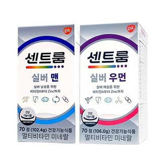 추석선물세트 센트룸 실버포맨 70정+센트룸 실버포우먼 70정, 1세트, 70정