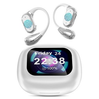 AI 언어 번역 이어버드 iOS 및 안드로이드와 실시간 번역기 여행 비즈니스용 144개 블루투스 헤드폰 장치 블랙, White B., White B