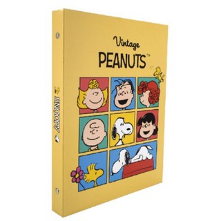 Vintage PEANUTS™ 史努比26孔活頁夾 B5資料夾 胡士托 查理布朗 文件夾, 1個, 朋友-26孔夾, 朋友-26孔夾