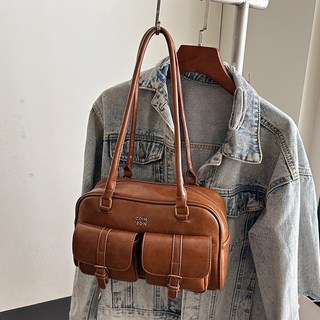 流行復古波士頓包 2025新款百搭通勤手提單肩包