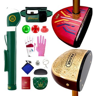 12종 프라임 국산4스타 파크골프채 프리미엄 풀세트 파크골프, 여성용-와인(520g)/에메랄드그린, 여성/21호