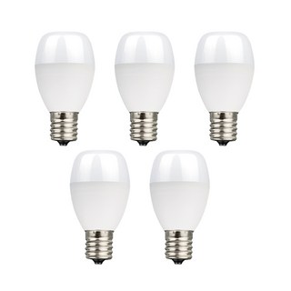 에코빔 LED 미니전구 4W E17 베이스, 주광색, 5개