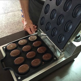 電力式電熱式咖啡豆造型鬆餅機咖啡豆機雞蛋糕爐鬆餅機卡通雞蛋糕脆皮紅豆餅機創業輔導教學, 咖啡豆造型