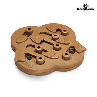 니나오토슨 도그 노즈워크 하이드&슬라이드(67338) 29.1x29.1x5cm 브라운색 애견훈련용품, 혼합, 1개