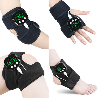 Gaayou EMS 저주파 무릎 마사지기 무선 안마기 발 팔 손 6in1 속근저주파기, 블랙