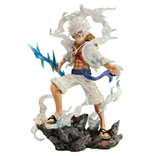 LovEly StoRy 원피스 기어5 고무고무 번개 니카루피 S+풀 페인팅 피규어, 1개