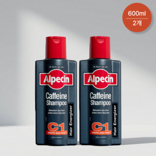 알페신 카페인 샴푸 C1, 600ml, 2개