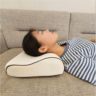 라이프핏 메모리폼 꿀잠 경추베개 거북목 예방 옆으로자는베개 일자목, 1개, 화이트