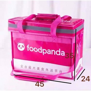 萬華架架架 外送保溫箱 保溫袋 外送箱 18L 30L 45L 62L 80L 100L 加厚 防水 外送小箱, 1個, 熊貓小箱+8格杯架