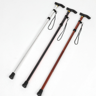 [빅앤맘] 1+1 노인 지팡이 어르신지팡이 접이식 경량 휴대용, 2개, 브라운+브라운