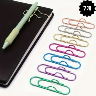 또도리 다이어리 펜홀더 수첩 꽂이 클립 세트, 1세트, 7개