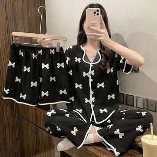 나나리빙 시원한 여름 쓰리피스 파자마 잠옷 세트