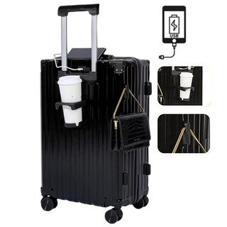 캐리어 20인치 22인치 24인치 기내용 대형 하드 여행용 감성 하드 캐리어 수납 주머니 대용량 패션 남녀 공용 흰색 블랙 회색 분홍색