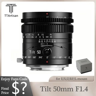 카메라 렌즈 TTArtisans 풀 프레임 MF 대형 조리개 틸트 미러리스 소니 A6000 A6500 A7III 시그마 FP 라이카 TL용 50mm F14, 2.캐논 RF
