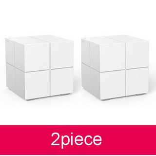 Tenda MW6 메쉬 무선 기가비트 라우터 홈 와이파이 커버리지 시스템 장거리 브리지 리피터 11AC 듀얼 밴드 2.4G/5.0GHz, 1개, 01 2pcs no Original Box, 2개, add UK plug adapter