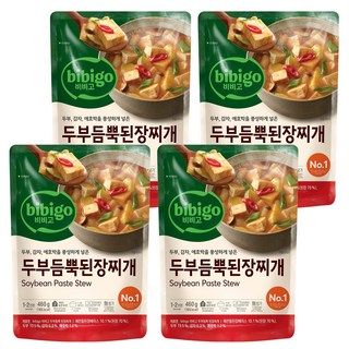 비비고 두부듬뿍 된장찌개, 460g, 4개