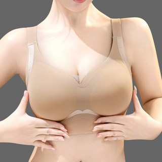 레드로맨스 가슴작아보이는 처진방지 부유방 보정 노와이어 브라