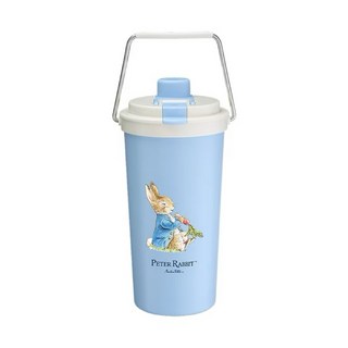 康寧Snapware Peter Rabbit 彼得兔 鋅動輕瓷不鏽鋼手提保溫杯800ml (藍色/白色), 1個, 800ml 藍色