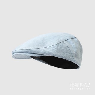 ScottyBear 日系牛仔棉前進帽 CM521，英倫風貝雷帽，素面百搭女帽