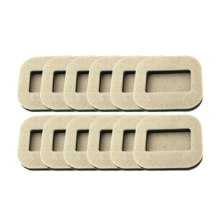 조니홈 의자 바퀴 고정 패드, 12개, 크림베이지