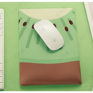 오강리빙 키위 손목 보호 마우스 패드 MF-P05, 1개, 그린, 마우스받침대